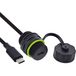 InLine 69927O USB-C Kabelkoppelaar, IP68, Afgeschermd, Zwart