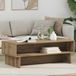 vidaXL Salontafel Artisan Eiken 100 x 46 x 35 cm Bewerkt Hout