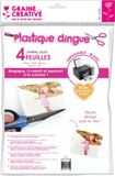 Graine Creative Krimpie dinkie krimpfolie wit voor inkjetprinter (4 vellen)