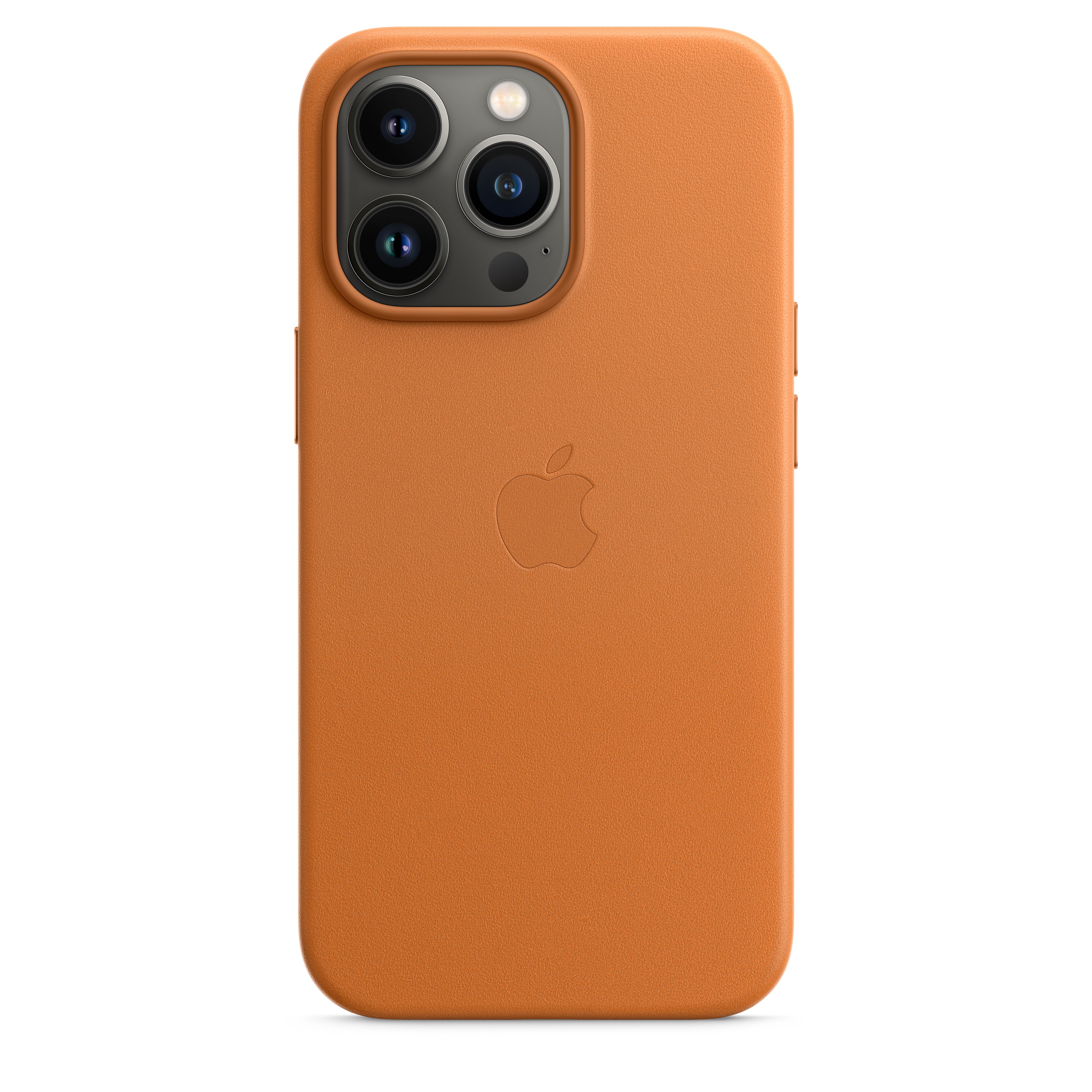 Apple iPhone 13 Pro Cover Case - Golden Brown Leather - 6.1" - Dust/Scratch/Shock Resistant