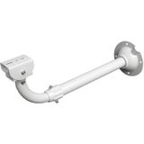 Support de caméra de surveillance en aluminium en forme de U avec bras télescopique - Blanc