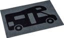 Bo-Camp Deurmat Polyamide Print Camper Grijs 40x60 cm