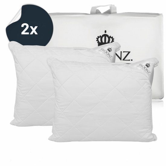 Troonz® 2x Hoofdkussen Six Bamboe Bundel - Ergonomisch Kussen - Verkoelend - 60x70 cm - Set van 2