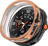 Wigento Samsung TPU beschermhoes voor de Galaxy Watch8 Classic 46mm, half doorschijnend, rosé goud