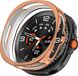 Wigento Samsung TPU beschermhoes voor de Galaxy Watch8 Classic 46mm, half doorschijnend, rosé goud