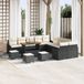 Prolenta Maison Exclusive - Tuinset met 14 delen, zwarte polyrotan loungeset