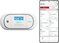 X-Sense XC01-M Slimme koolmonoxidemelder met WiFi - Link+ Pro - Werkt via app - Draadloos RF koppelbaar - LCD Display - CO melder