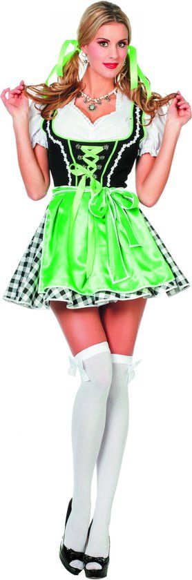 Wilbers & Wilbers Dirndl Romy Tiroler Jurk - Groen - Maat 4XL - Oktoberfest Kostuum voor Dames