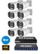 Set van 8 camera's, PoE, bullet-vorm, 8MP, 4K-resolutie, recorder, NVR (Network Video Recorder), PoE-switch