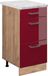 Vicco R-Line meuble bas de cuisine – 40 cm WB Marbre Rouge laqué brillant