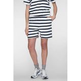Geisha Gestreepte Casual Short Donkerblauw