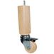 MARGOT Praticonfort 3700527854830, 4-delige set, bedpoten, hout, natuurlijke lak, hoogte 21 cm