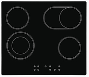 Exquisit EKC601-2.2 Keramische kookplaat - Zwart