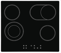 Exquisit EKC601-2.2 Keramische kookplaat - Zwart