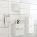 Maison Exclusive - Ensemble de meubles de salle de bain blanc en bois composite