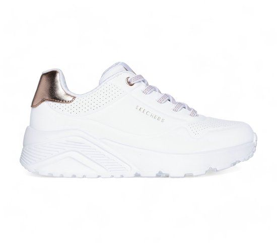 Skechers Uno Lite-Metallic Mode Sneakers Junior Wit/Goud