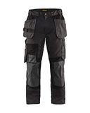 Blåkläder Werkbroek met Kevlar en stretch 1554-1860 - Donkergrijs/Zwart - D120