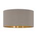 EGLO Pasteri Pro Abat-jour Ø450 H280 Taupe/Or