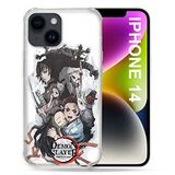 Beschermhoes Demon Slayer iPhone 14 (6.1) Beschermhoes, wit