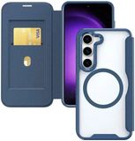 Selected by GSMpunt.nl Portemonnee Hoesje Geschikt voor Samsung Galaxy S25 | Compatibel met MagSafe / Qi2 | Wallet Book Case met Magneet | Beschermhoes met Pasjeshouder | Blauw