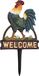 CI-121 Piquet de jardin Coq Bienvenue