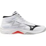 Mizuno Lightning Select Mid Indoor Schoenen Unisex Volleybal Wit/Zwart/Fiery Rood Maat 41