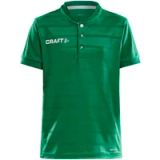 Craft Pro Control Button Jersey Jr 1906697 - Team Green/White - 146/152