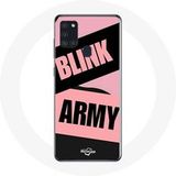 Maniacase Hoesje voor Samsung Galaxy A21S BTS ARMY Et Blackpink Blink Rose Noir