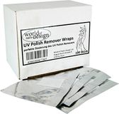 World of Nails-Design Polish Remover Wraps/pads voor uv-lak of nagellak, per stuk verpakt (1 x 100 stuks)