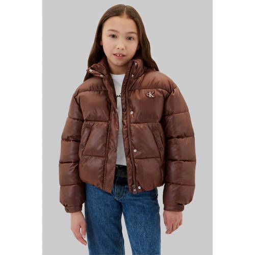 Calvin Klein gewatteerde winterjas - bruin
