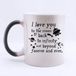 Magische mok - I love you to the Moon & Back to Infinity & Beyond forever and ever