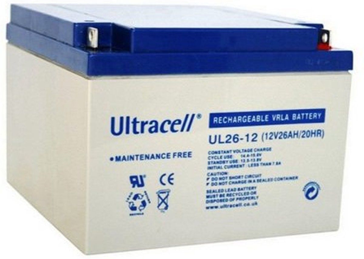 Ultracell loodaccu 12 V 26 Ah