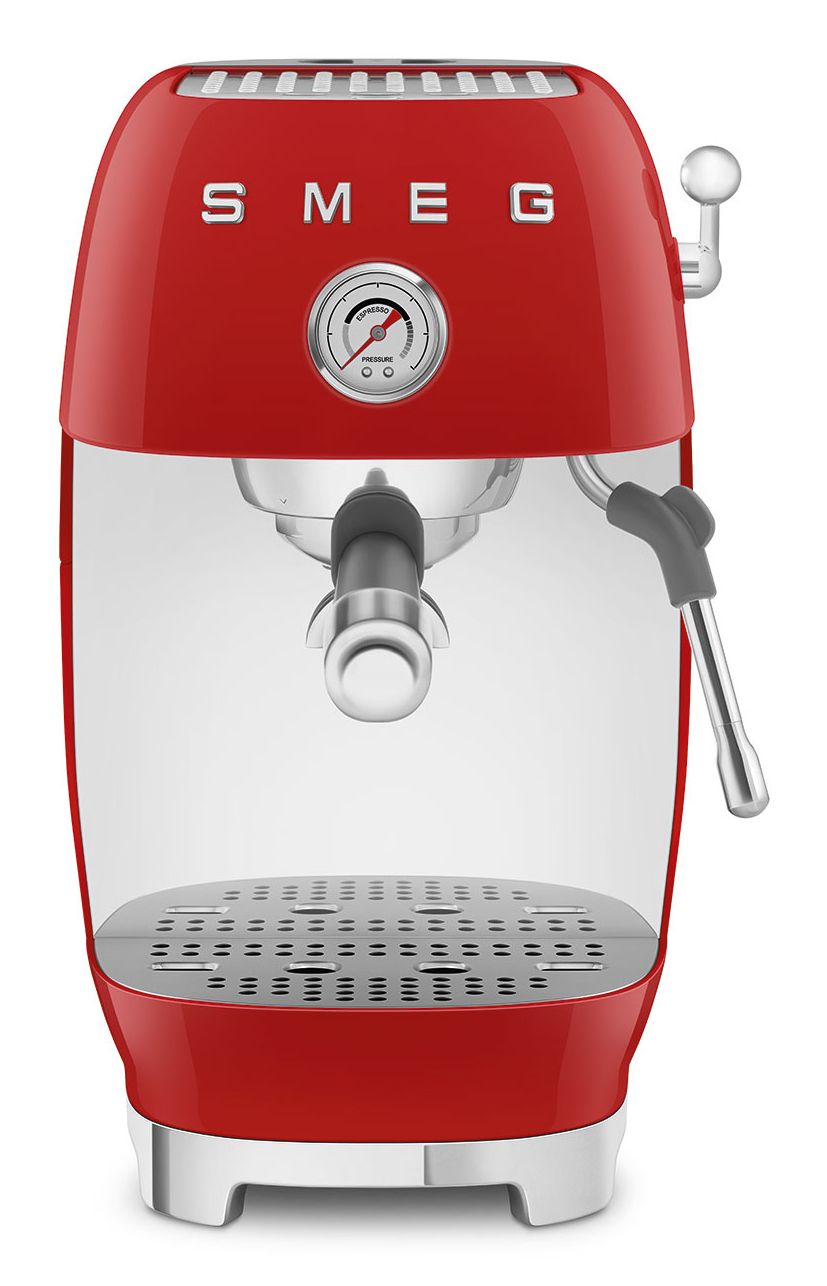 SMEG ECF03RDEU Halfautomatische Espressomachine - Rood