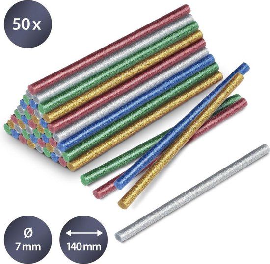 TROTEC Lijmsticks-set glitter, 50 stuks (Ø 7 mm)