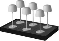 Lumisky Set van 6 tafellampen SOPHIA H28CM Gris