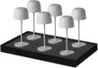 Lumisky Set van 6 tafellampen SOPHIA H28CM Gris