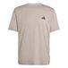 adidas heren Workout Essentials Feelready 3 Stripes Shirt, medium grey heather/black, XS