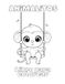 Wild Animals Coloring Book