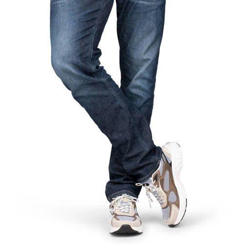 Poelman Dex leren sneakers beige/taupe
