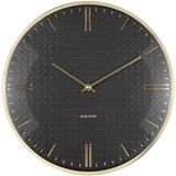 Karlsson Wandklok Riqueza - Zwart - Ø35cm - Metaal
