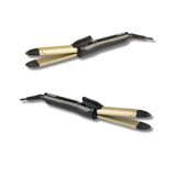 Curly DIGIQUEST Curly Multifunctionele plaat met keramische coating voor glad en golvend, snel opwarmen, bedrijfsindicator, automatische uitschakeling, 360 graden draaibare kabel, zwart en goud