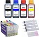 Epson Cartouches rechargeables, compatibles avec T0711, T0712, T0713, T0714 + 400 ml d'encre