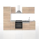 Vicco Optima Complete keukeneenheid – 270 cm zonder werkblad Sonoma/Wit