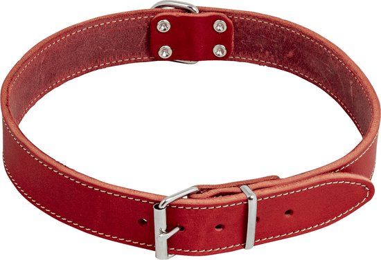 Jack And Vanilla Vetleder Halsband - Rood - 30mmx75cm