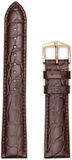 Hirsch Hirsh Horlogeband - Crocograin Donkerbruin - Leer - 14 mm