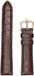 Hirsch Hirsh Horlogeband - Crocograin Donkerbruin - Leer - 14 mm