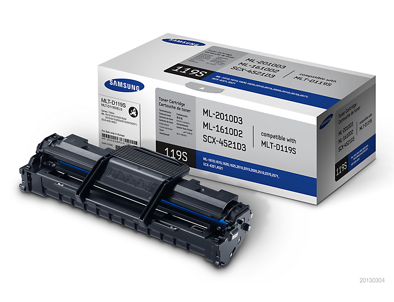 Samsung MLT-D119S Toner Cartridge - Black - 2000 Pages