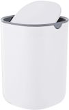 Relaxdays Tafelprullenbak - 1,5 l - kunststof - wit