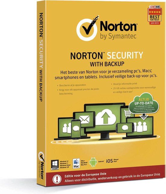 Norton Security 2.0 2015 - Complete beveiligingsoplossing - 10 Apparaten - Mac/Win