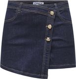 Only ONLLILLIE REG GOLD BUT DNM SKORT BJ Dames Shorts - blauw - XS